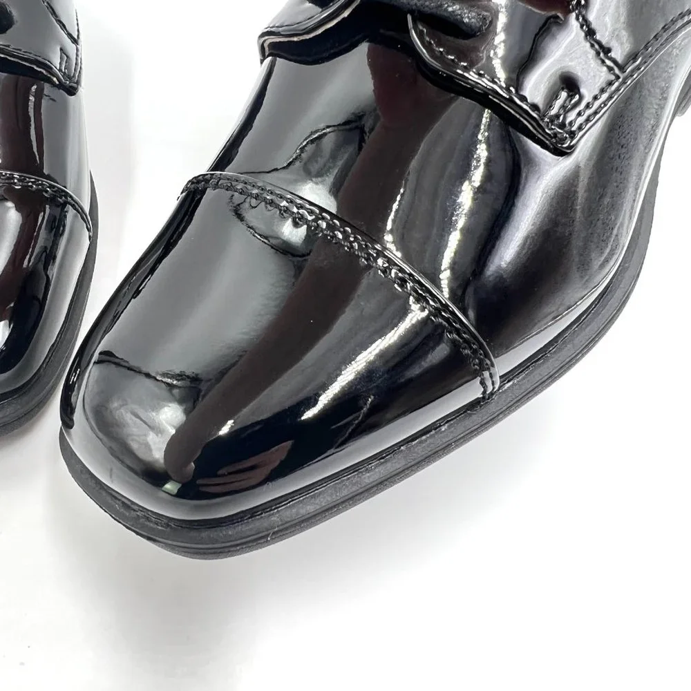 Florsheim Boys‎ Kids Size 13 Reveal Ox Jr Black Patent Oxfords Dress Shoes Youth
